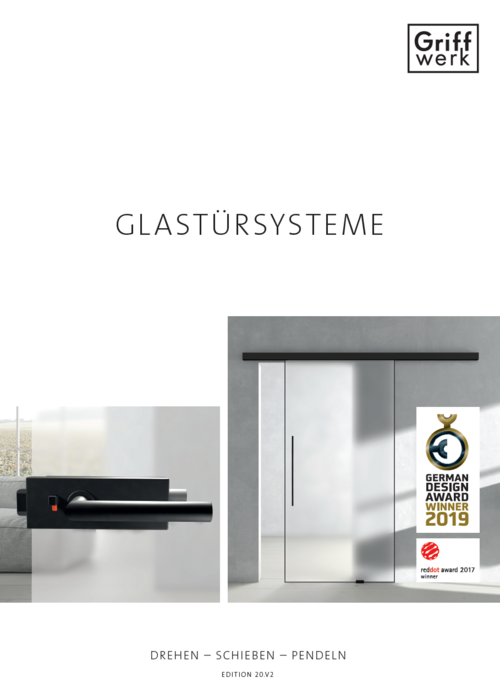 Titelseite Glastürsysteme 20.V2