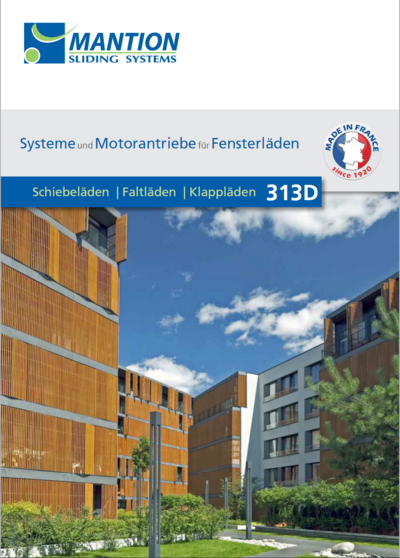 Titelseite Motorantrieb für Fensterläden 313D 09.2016