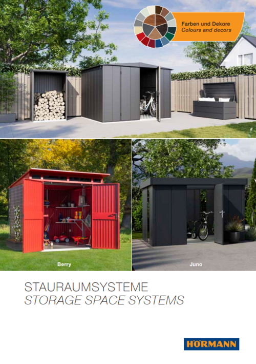 Hörmann Farbkarte Stauraumsysteme 2025